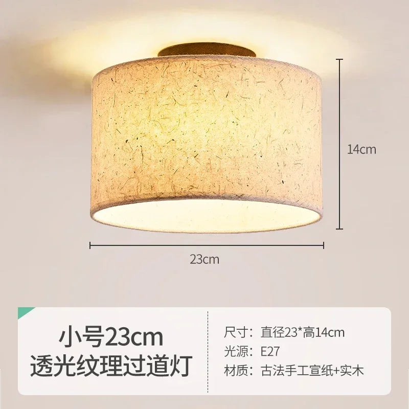 Afralia™ Cream Wabi-sabi Chandelier Lamp Retro Japanese-style Bedroom Decor Lighting