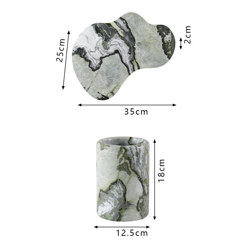 Afralia™ Marble Wine Chiller Bucket: Elegant Champagne Cooler for Luxury Bottles