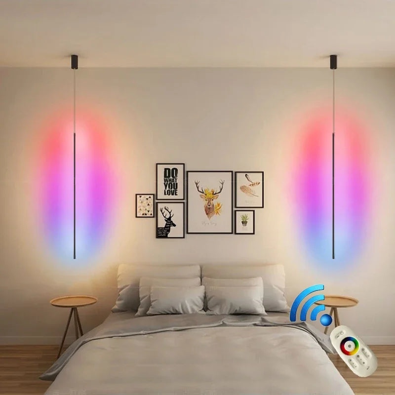 Afralia™ Nordic RGB LED Pendant Light for Modern Home Decor
