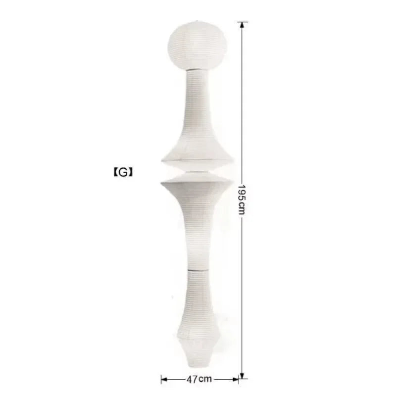 Afralia™ White Rice Paper Pendant Light: Japanese Farmhouse Hanging Lamp for Home Dining Stairwell