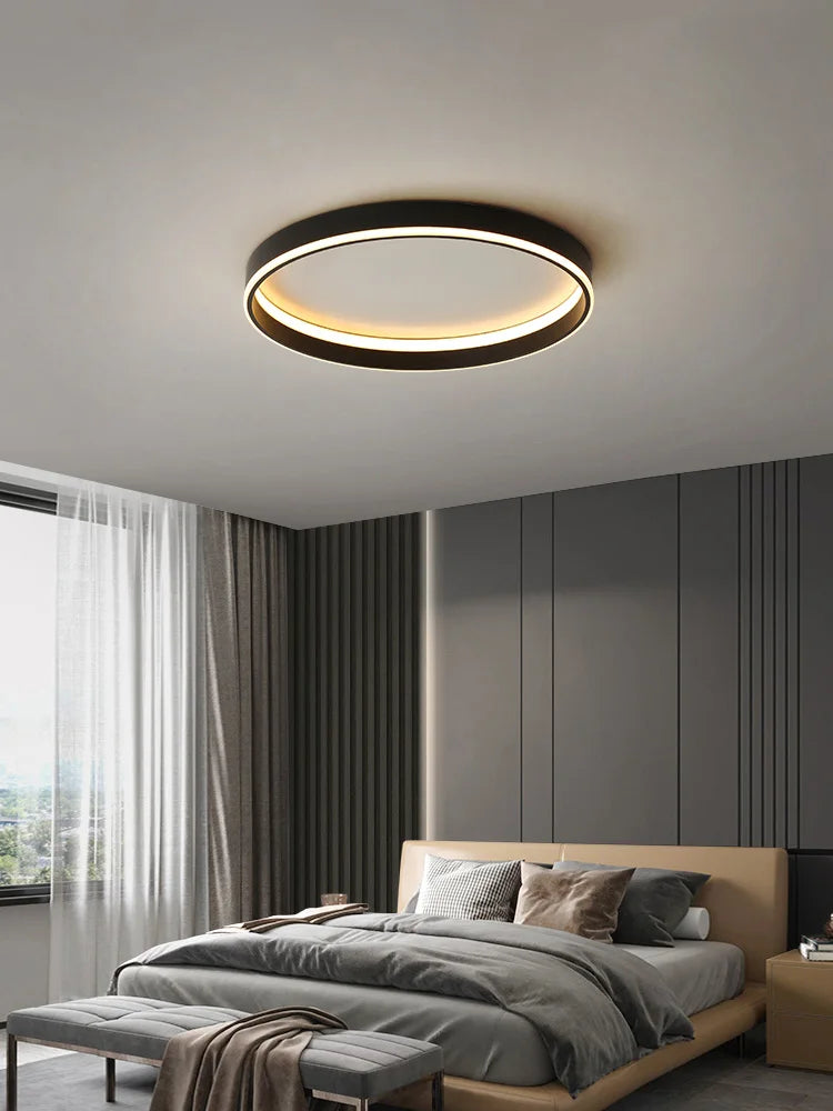 Afralia™ Bedroom Lamp Ceiling Lights Modern Minimalist Master Bedroom Warm LED Lighting