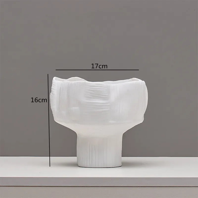 Afralia™ Geometric Resin Flower Pots - Tabletop Handicraft Ornaments for Home Decor