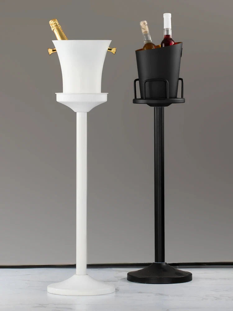 Afralia™ Stainless Steel Ice Bucket Stand for Champagne, Wine & Beer Cooling