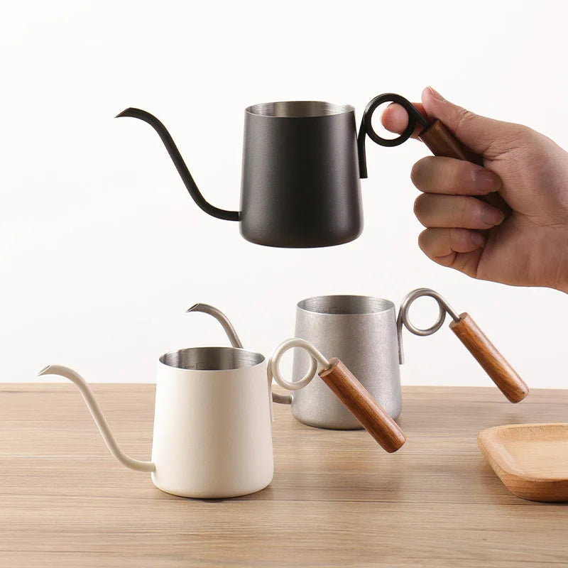 Afralia™ Stainless Steel Gooseneck Kettle Barista Tools Coffee Cafe Accessories Teapot Jug