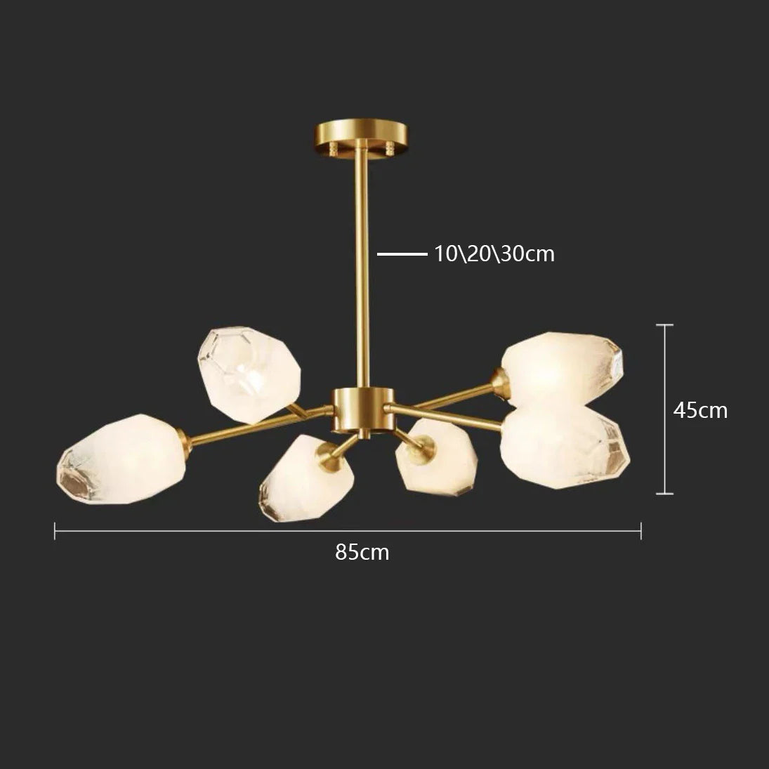 Afralia™ Luxury Glass Pendant Lights for Dining Table - LED Nordic Style Lighting