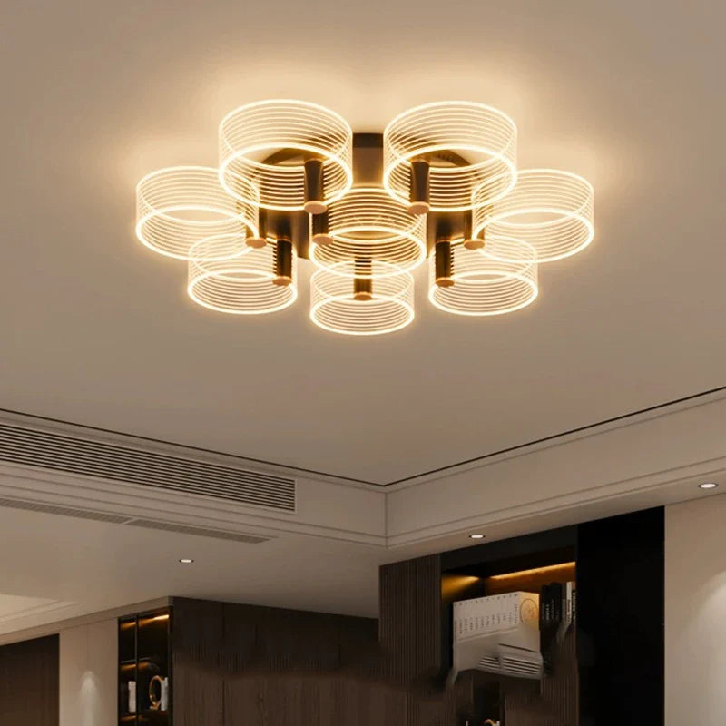 Afralia™ Luxury Acrylic Chandelier for Living Room, Bedroom, Kitchen - LED 220V Luster