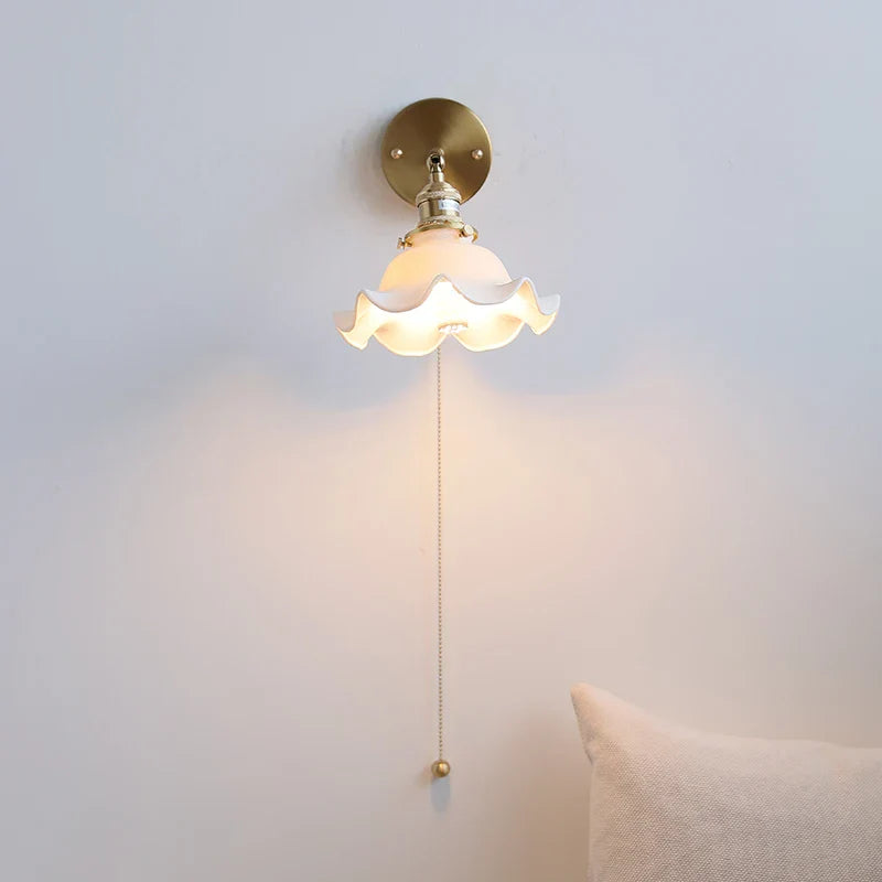Afralia™ Ceramic LED Wall Light for Home Indoor Decor Bedroom Bathroom Mirror