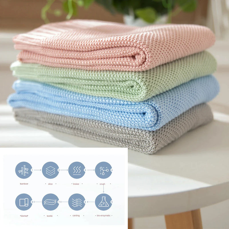 Afralia™ Bamboo Baby Blankets - Summer Cooling & Absorbent, Perfect for Newborns, Swaddle, Stroller, Bed, Quilt & Receiving Blankets