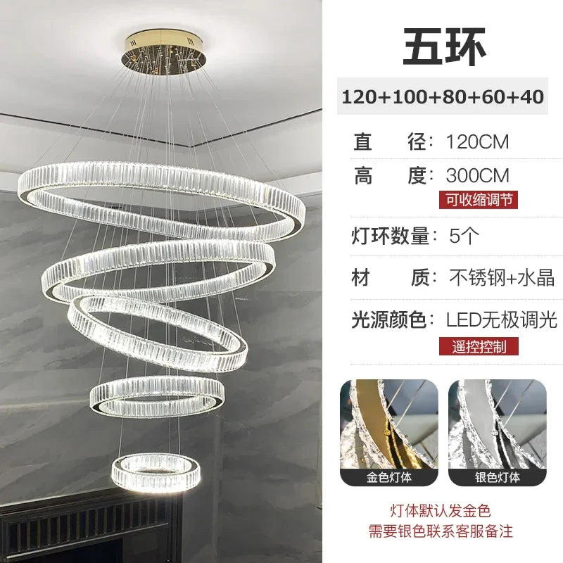 Afralia™ Crystal LED Chandelier for Modern European Style Living Room Lighting