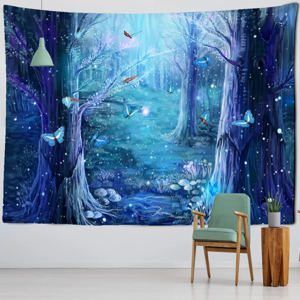 Afralia™ Jungle Animal Tapestry Wall Hanging: Bohemian Style Home Decor & Children's Room Art