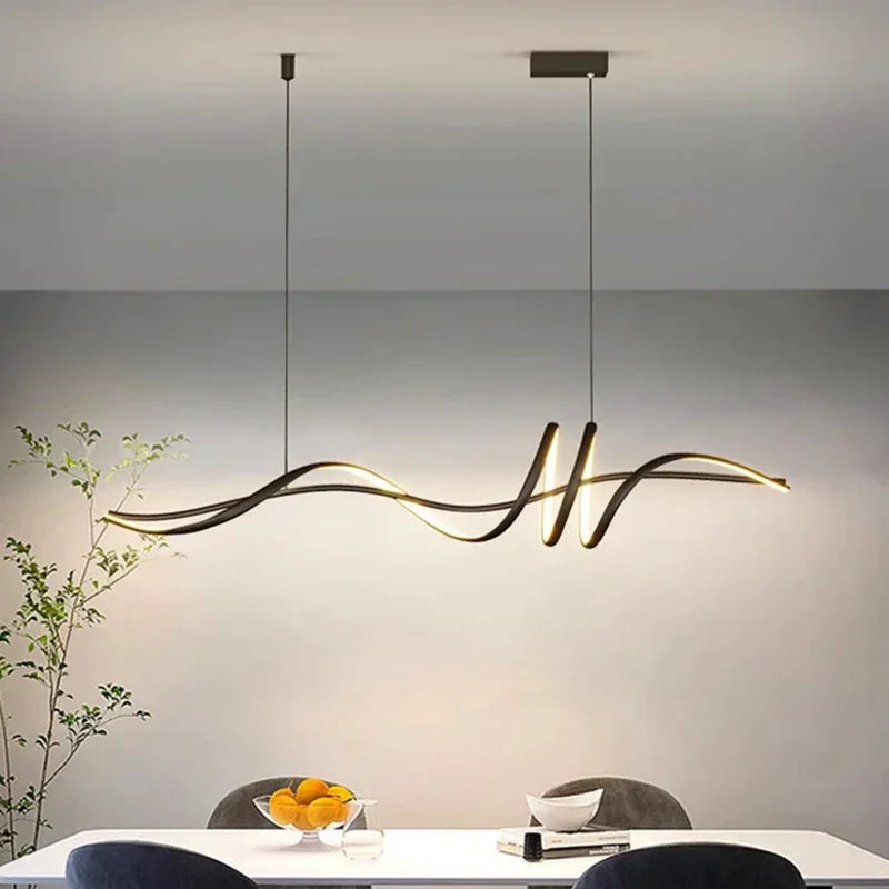 Afralia™ Modern LED Pendant Chandelier for Dining Living Room Center Table Lighting