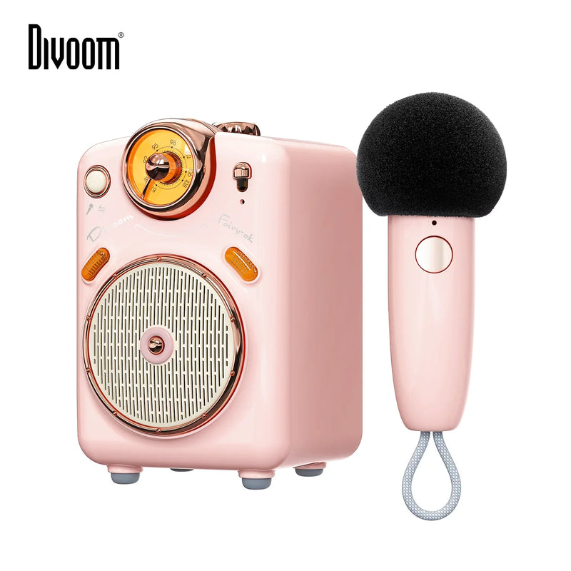 Afralia™ Fairy-OK Portable Karaoke Speaker with Voice Change, FM Radio, TF Card