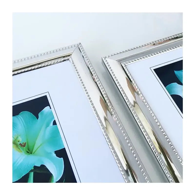 Afralia™ Simple Silver-plated Metal Picture Frame