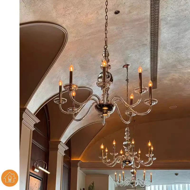 Afralia™ Glass Branch Ceiling Chandeliers LED Living Room Dining Bedroom Lamps