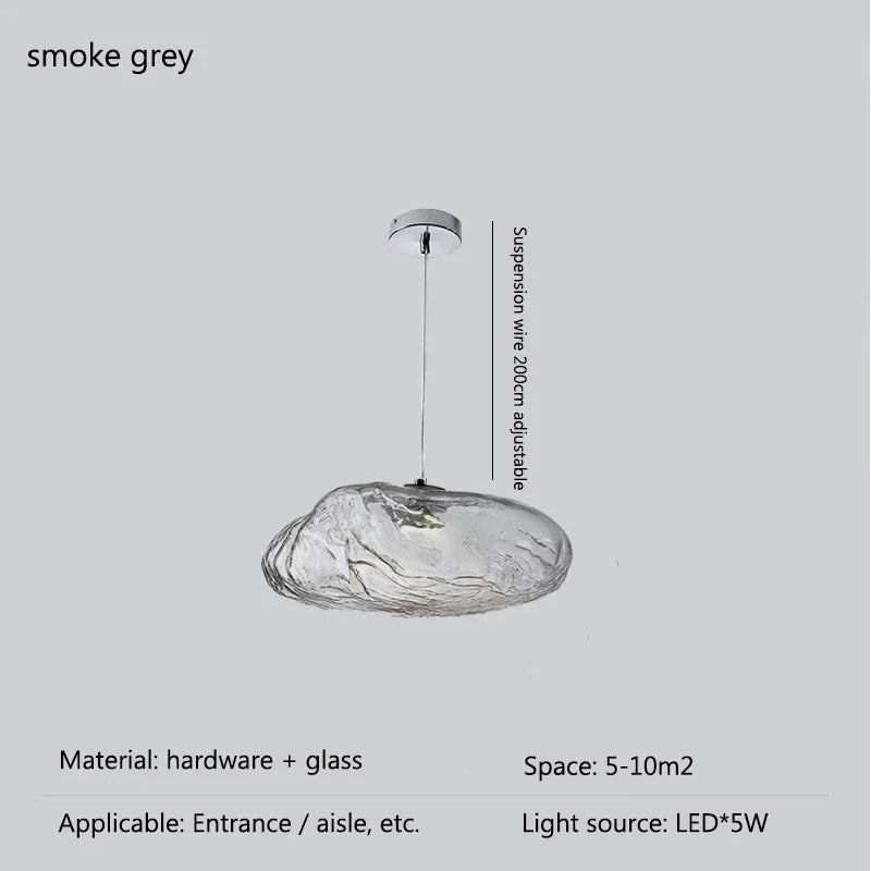 Afralia™ Pebble Glass LED Chandelier: Nordic Luxury Pendant Lamp for Home Decor & Lighting