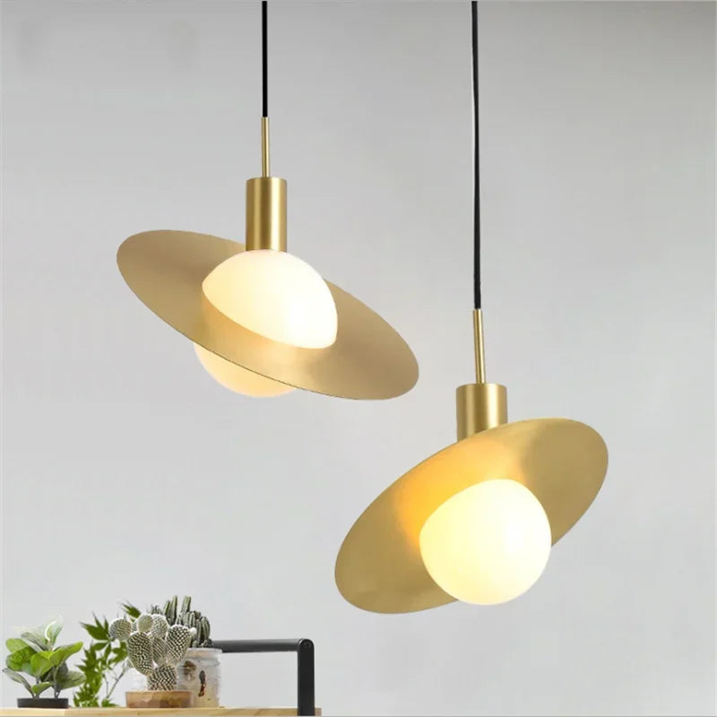 Afralia™ Glass Ball LED Pendant Light: Modern Moon Design for Stylish Home Decor