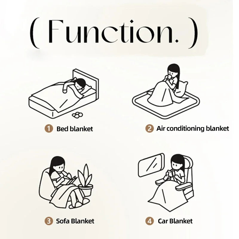 Afralia™ Checkerboard Lambs Wool Blanket, Cozy & Soft Throws for Sofa & Bed