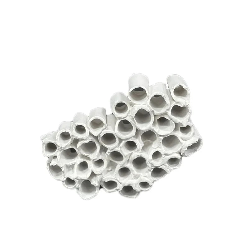 Afralia™ Abstract Honeycomb Mesh Conduit Handicraft Figurines for Stylish Home Decor