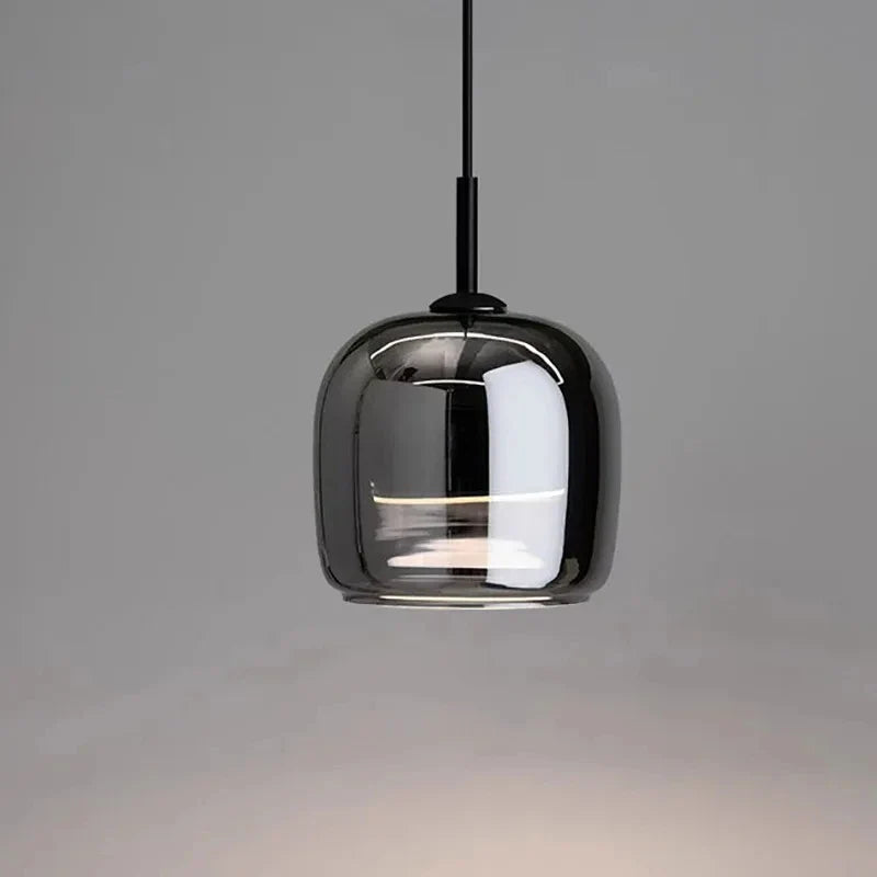 Afralia™ Nordic Glass LED Ceiling Chandelier: Restaurant & Home Decor Lighting Fixtures