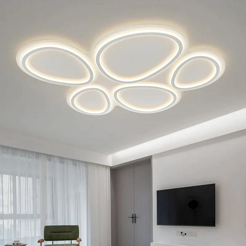 Afralia™ Circular Lumines Panel Ceiling Light for Living Dining Room Decor