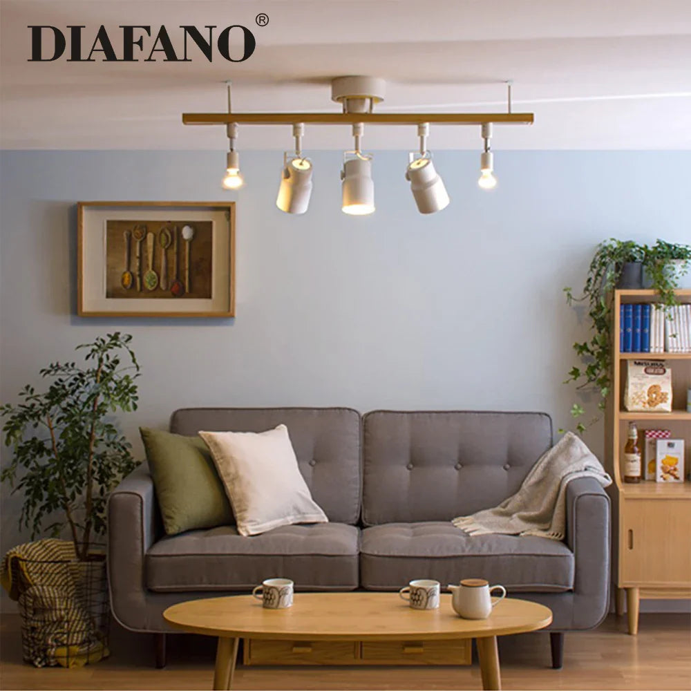 Afralia™ Nordic LED Track Light Bar for Living Room & Clothing Store