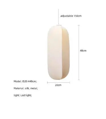 Afralia™ Silk Pendant Lights: Modern Wabi Sabi Design for Dining, Bedroom, Bar & Study