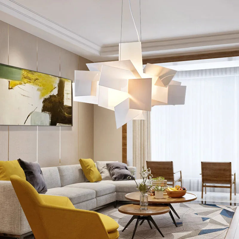 Afralia™ Acrylic Leaf Pendant Lamps: Modern Ceiling Hanging Light for Kitchen Island & Living Room