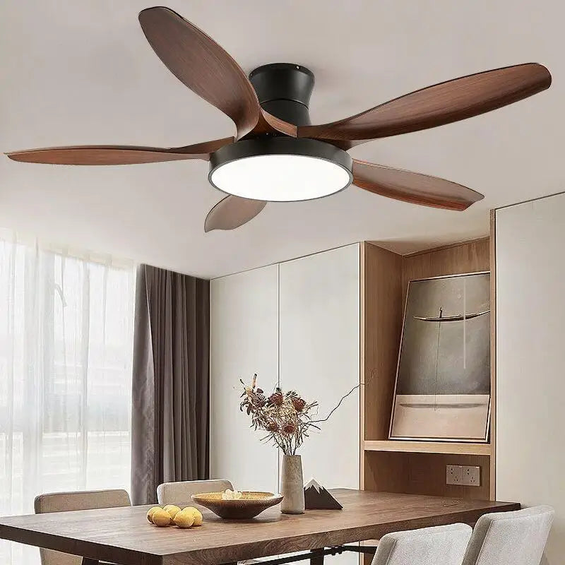 Afralia™ 52" DC Ceiling Fan Light Remote Control LED Living Bedroom 220V 110V
