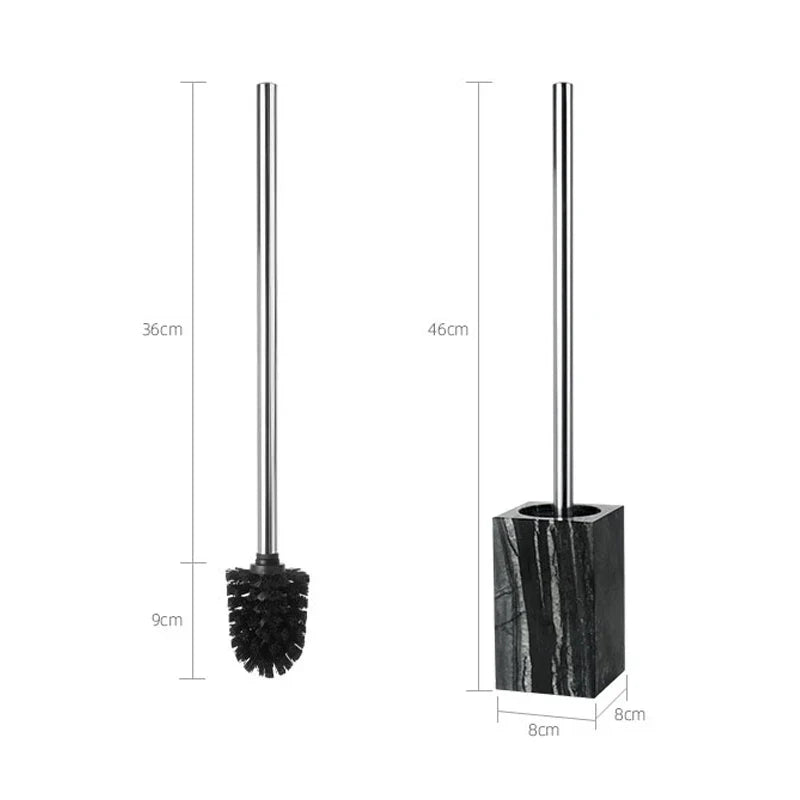 Afralia™ Tree Black Marble Bathroom Accessories Set: Toothbrush Holder, Soap Dispenser, Soap Dish