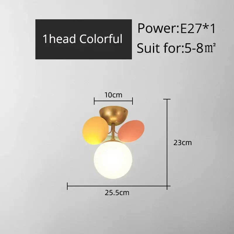 Afralia™ LED Colorful Chandelier for Living Room Bedroom Dining Modern Flash Bulbs