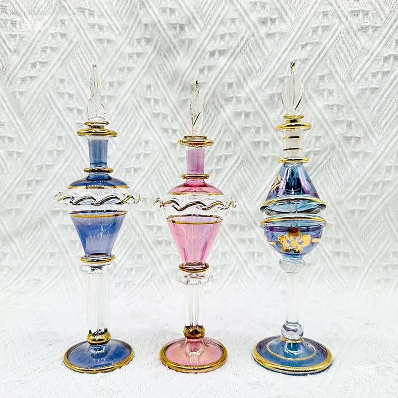 Afralia™ Glass Bottle Jewelry Ornaments, Colorful Souvenirs