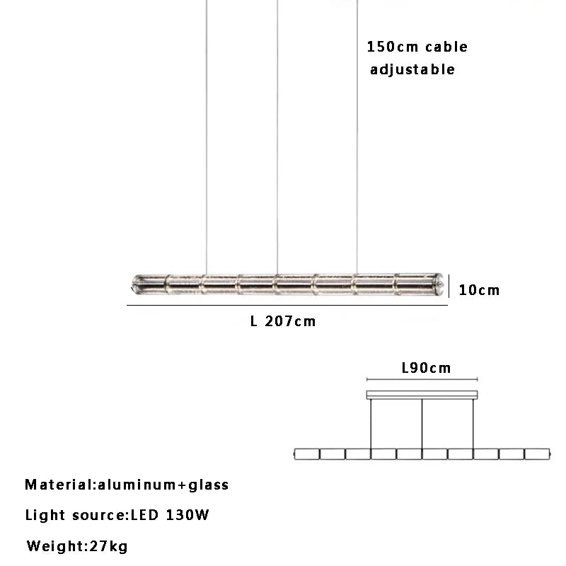 Afralia™ Glass Ceiling Pendant Light for Modern Dining Room Decor