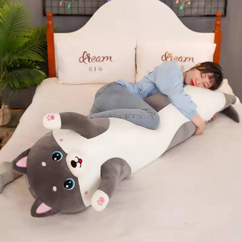 Afralia™ Long Pillow: Soft, Comfortable, Cute Plush Toy for Kids, Girlfriend, Schoolmate - Ideal Gift