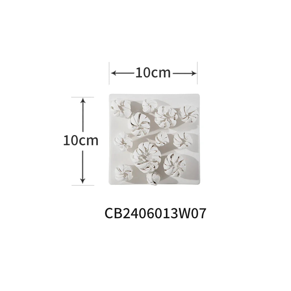 Afralia™ Bud Shape 3D Ceramic Wall Décor Pendant for Room Decoration