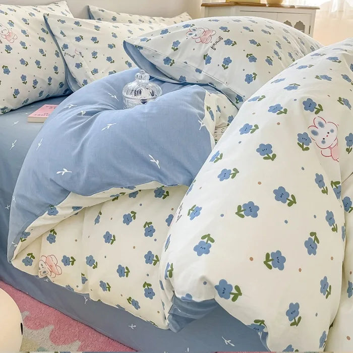 Afralia™ Geometric Print 100% Cotton Bedding Set for All Seasons