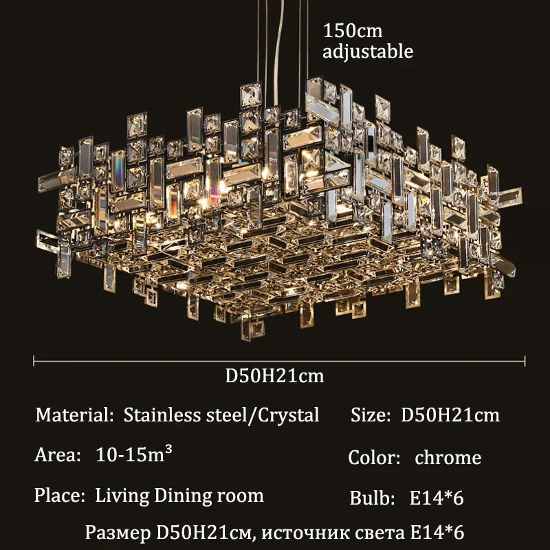 Afralia™ Chrome LED Crystal Chandelier for Sophisticated Home Lighting