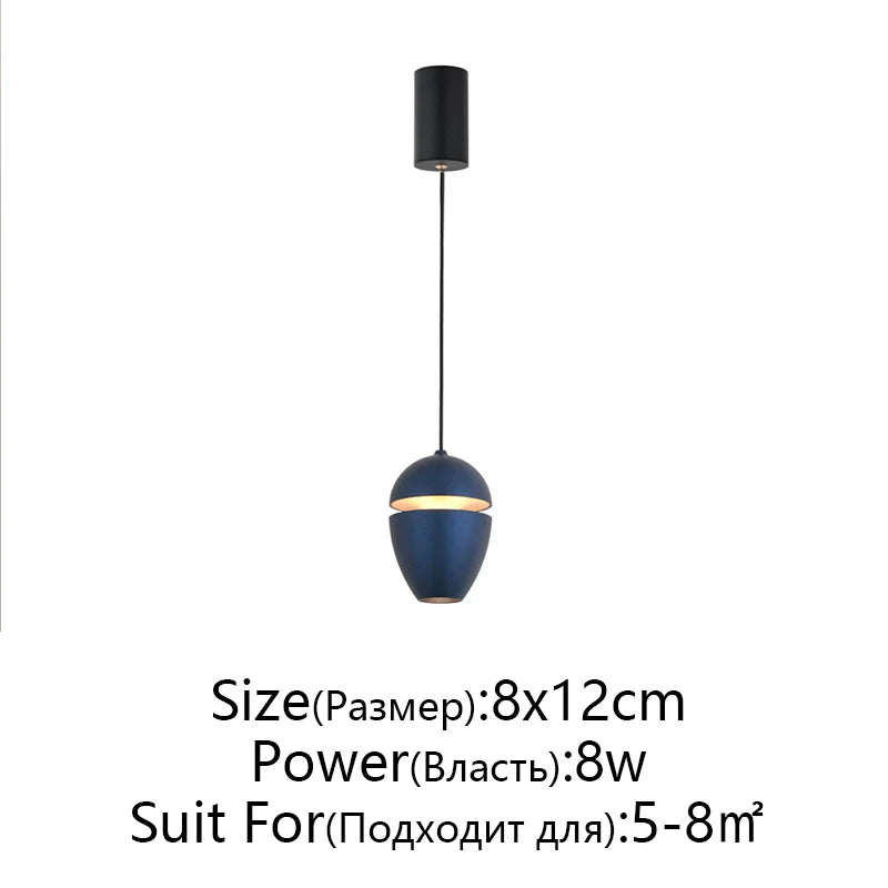 Afralia™ LED Pendant Lights: Modern Circular Ceiling Lamps for Bedside, Restaurant, and Bar counters