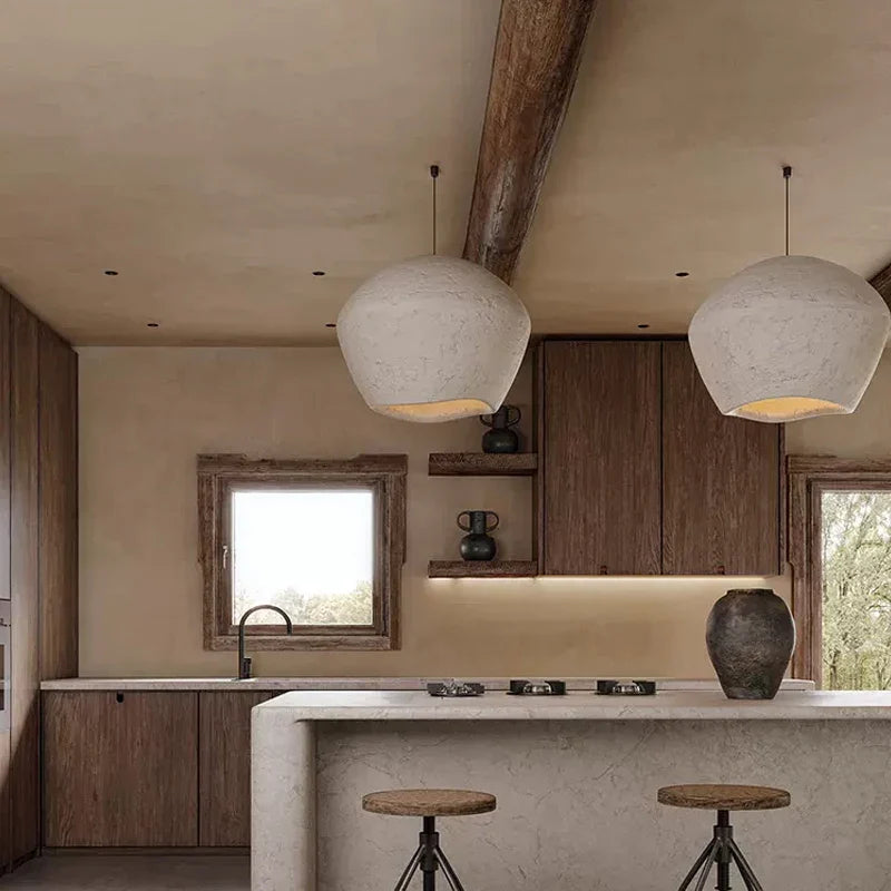 Afralia™ Wabi Sabi Wind Chandelier - Nordic Minimalism Pendant Light for Dining Room