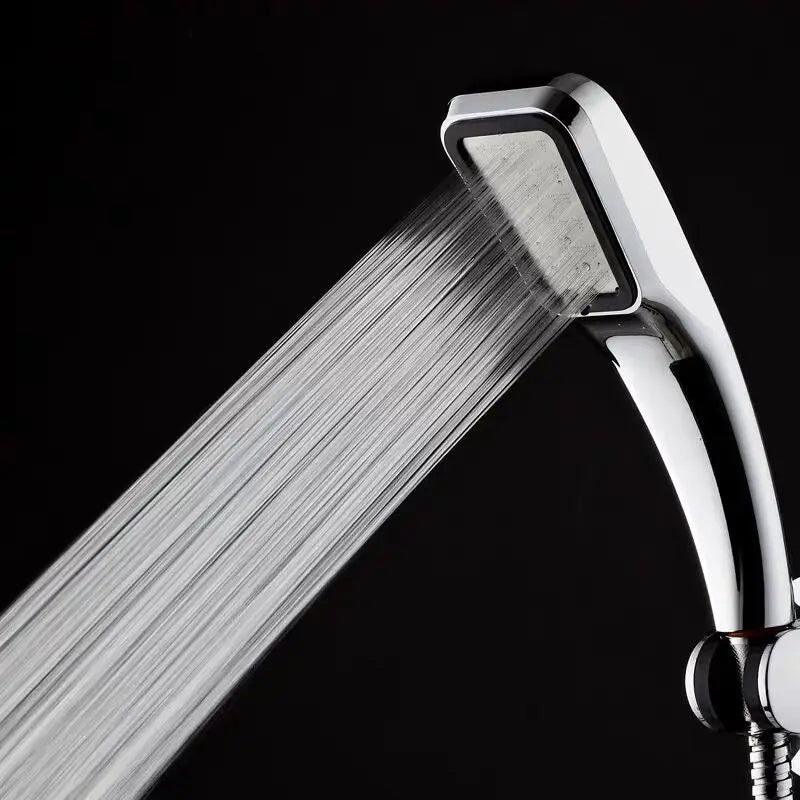 Afralia™ 300-Hole ABS Chrome Square Rainfall Shower Head for High Pressure Handheld Showers