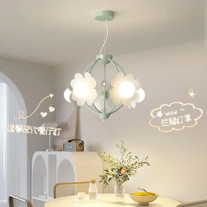 Afralia™ LED Flower Chandelier: French Retro Style for Bedroom, Living Room, Restaurant