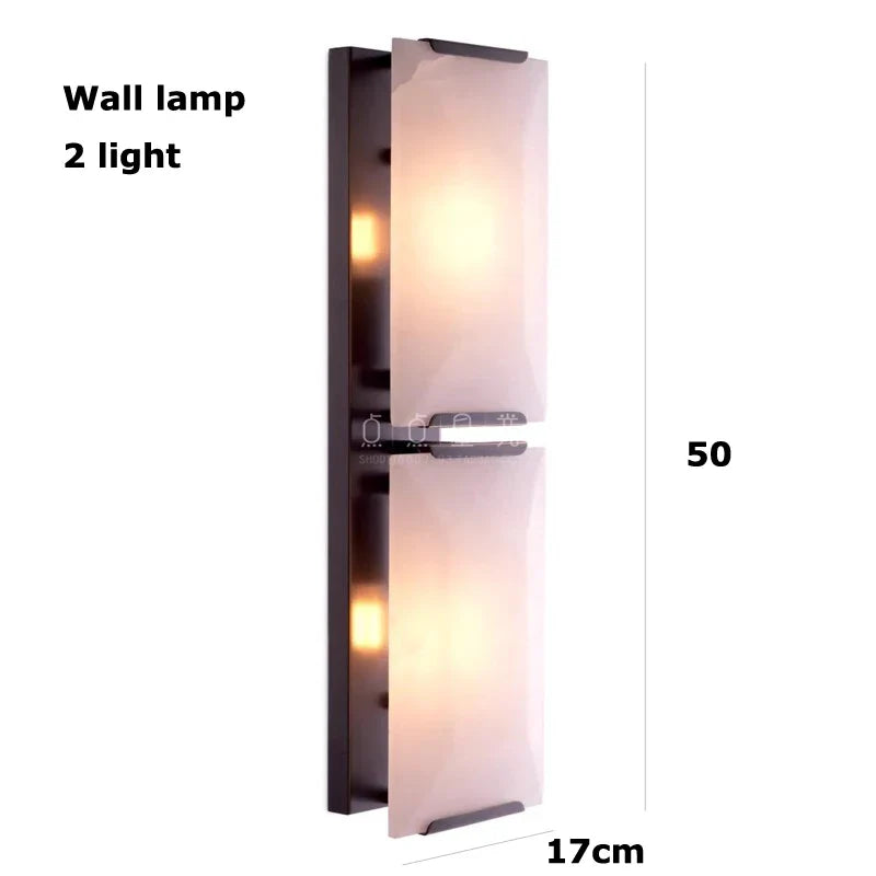Afralia™ Outdoor Marble LED Wall Sconce - IP65 Waterproof American Design