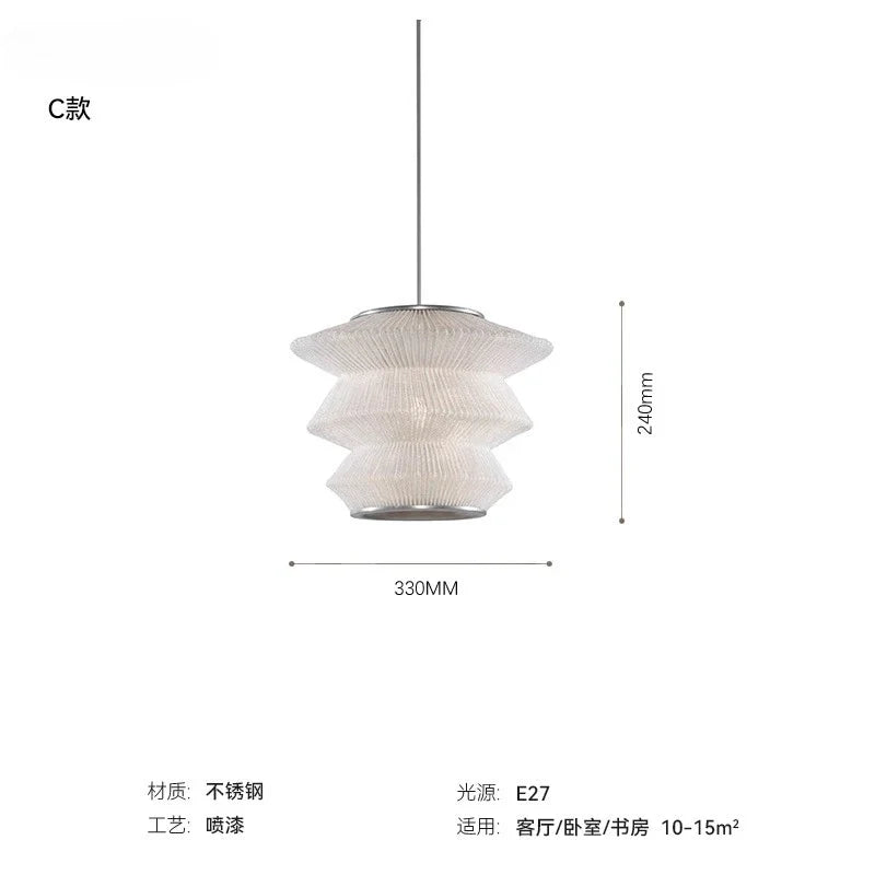 Afralia™ Stainless Steel Pendant Lights LED E27 Modern Art Decor for Home, Living Room, Bedroom