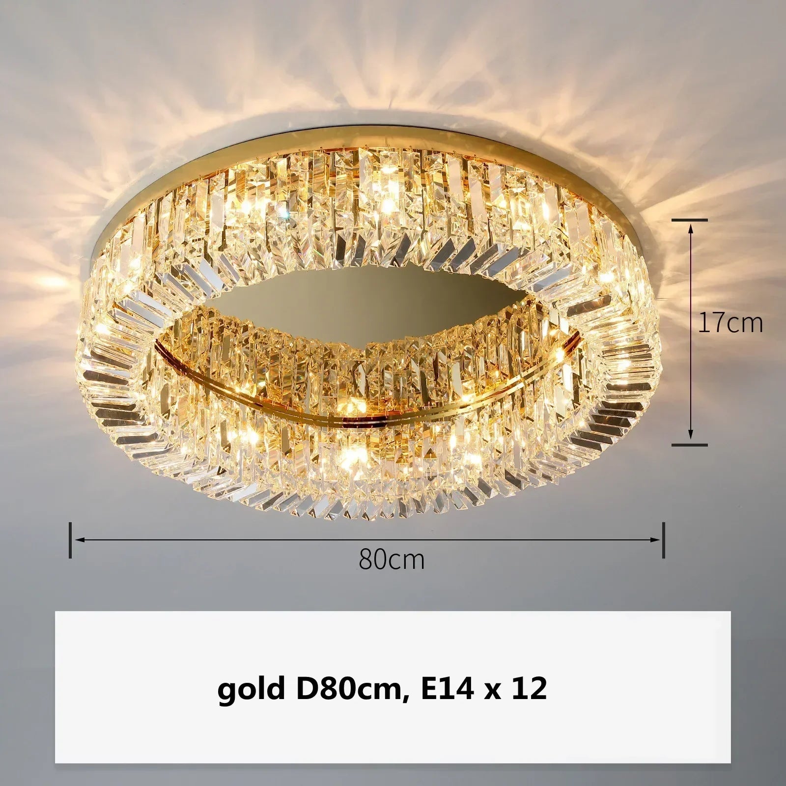 Afralia™ Gold Crystal Pendant Chandelier for Modern Dining Room Lighting