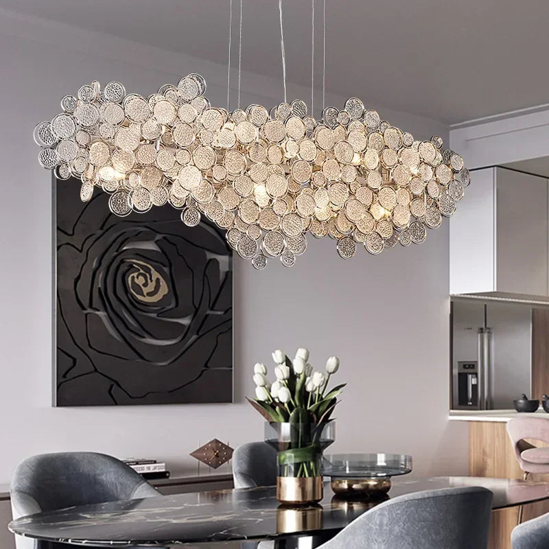 Afralia™ LED Ceiling Chandelier Nordic Luxury Design for Living Dining Bedroom Lighting