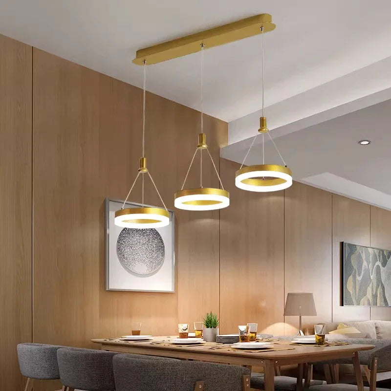 Afralia™ Modern LED Pendant Light for Living Room and Dining Room Chandeliers