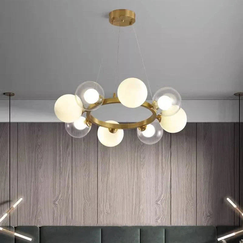 Afralia™ Modern Pendant Chandeliers for Dining Room, Indoor Hanging Ceiling Lights
