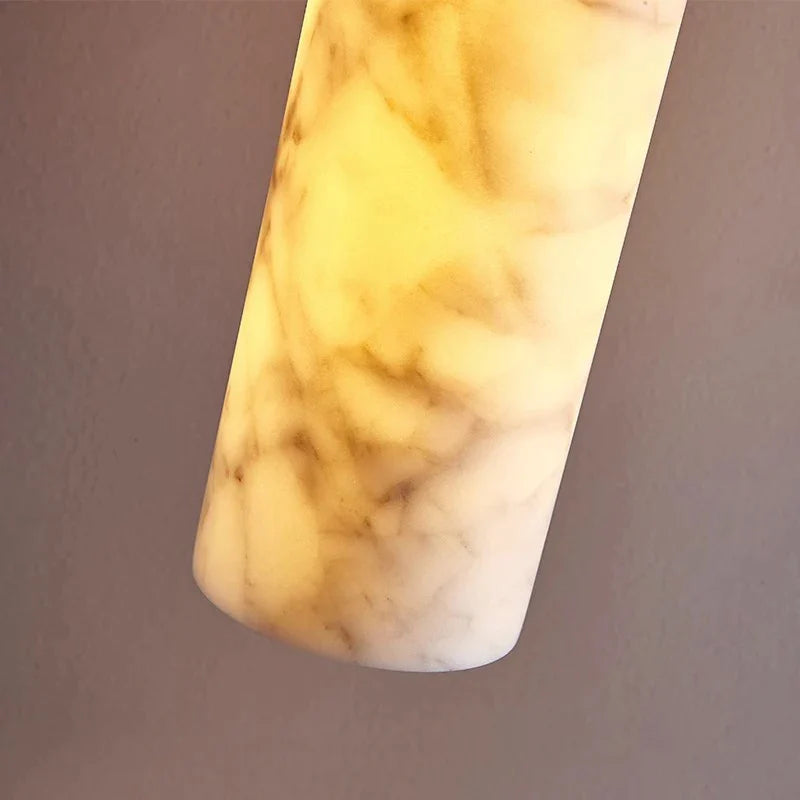 Afralia™ Cream Marble Chandelier Pendant Light for Luxury Bedroom and Bar Counter