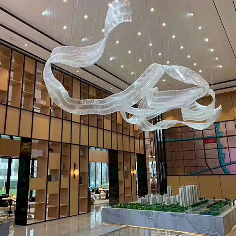 Afralia™ Glass Chandelier Pendant Lights Colored Living Room Hotel Lighting