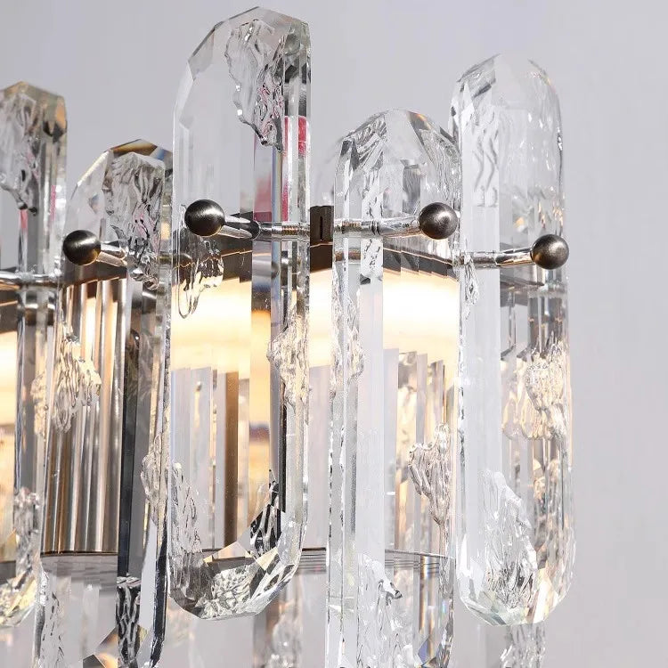 Afralia™ Crystal LED Ceiling Chandelier Rings for Home Decor & Living Room