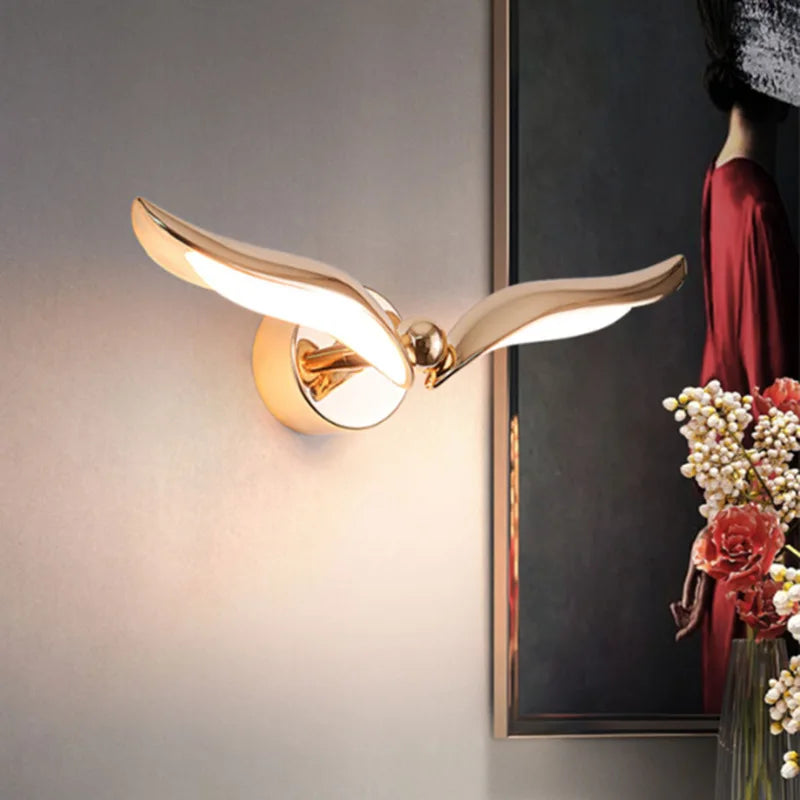 Afralia™ Seagull Bedside Lamp: Luxury Modern Living Room Bedroom Lighting